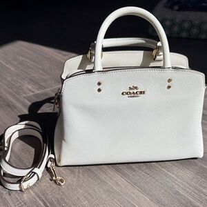 Coach Cream Leather Satchel